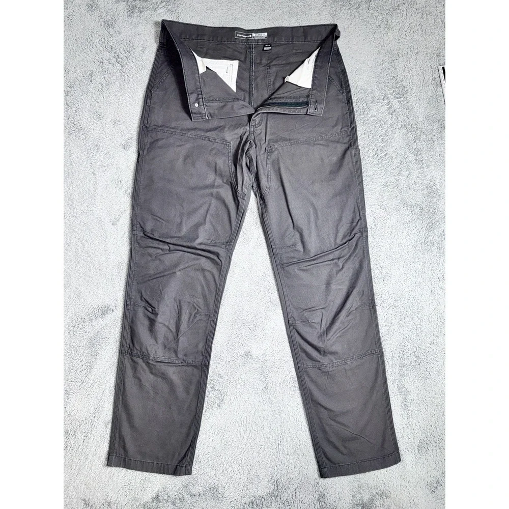 Carhartt BN2802-M 36x36 Relaxed Rugged Flex Double Front Utility Pants Dim Grey